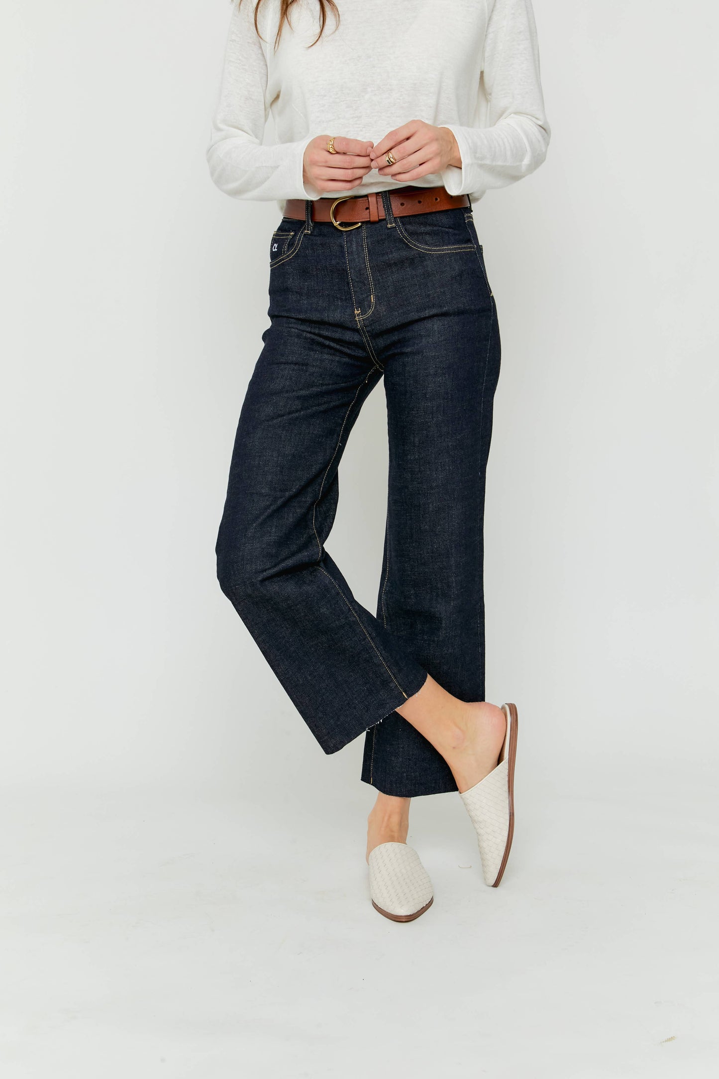 Aberdeen Ankle Crop High Rise Timbers - OLIVER LOGAN