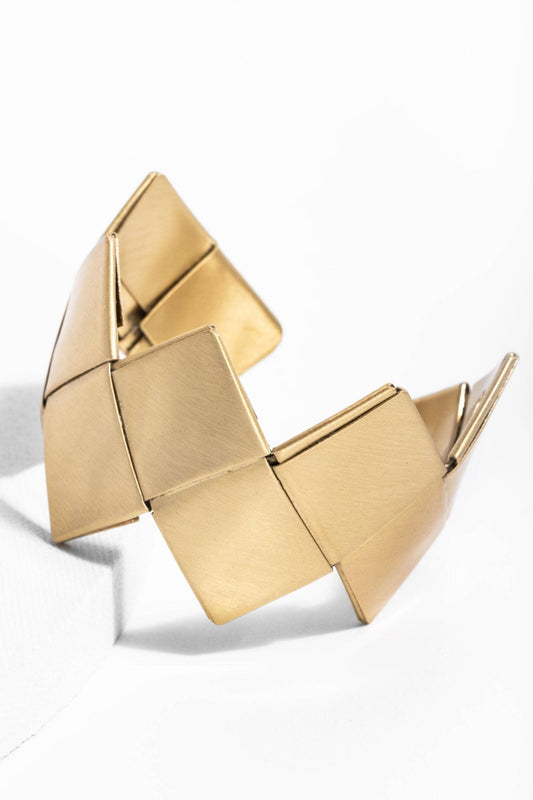Hera Geometric Cuff Bracelet