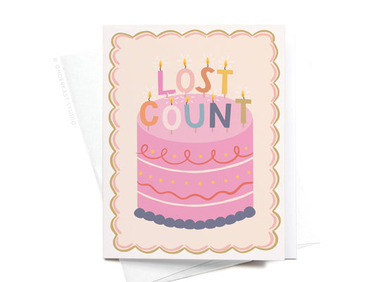 Lost Count Birthday Candles Greeting Card