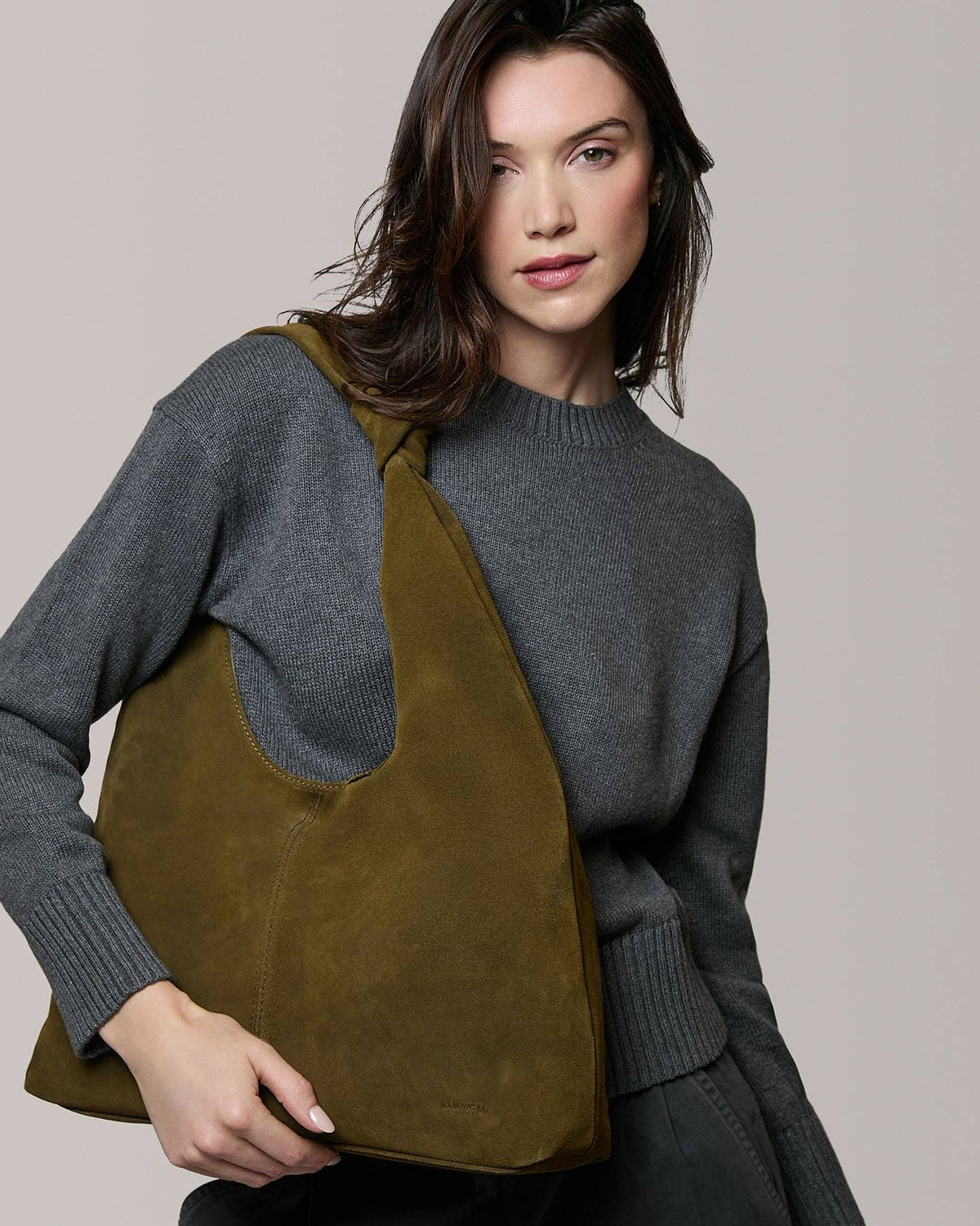 Gables Hobo - Kelp Suede
