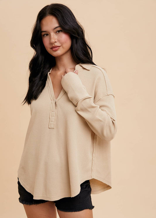 Relaxed Thermal Polo shirt