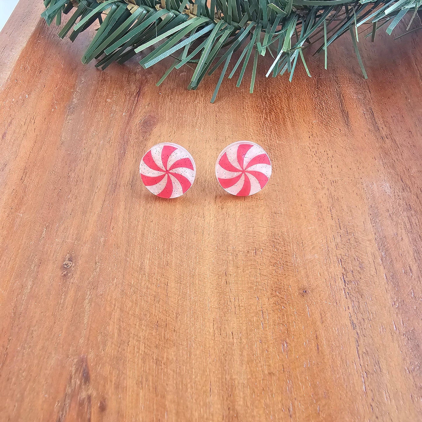 Peppermint Stud Earrings