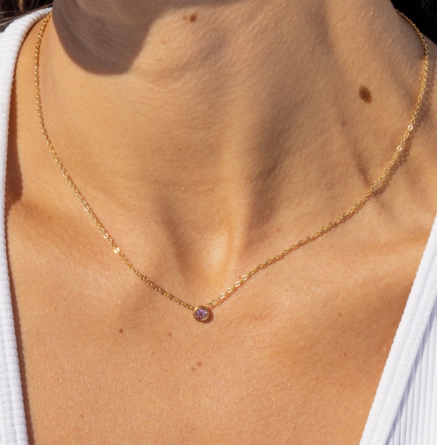 Star Stone Necklace - Birth Stones