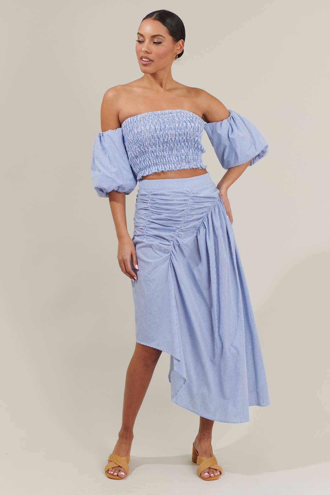 Evie Smocked Crop Top