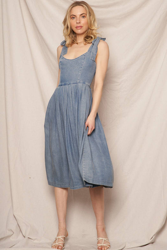 Juliann Denim Midi Dress