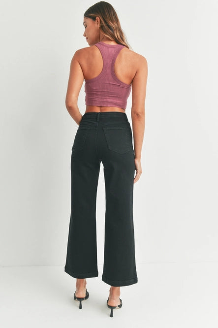 Patch Pocket Wide Leg