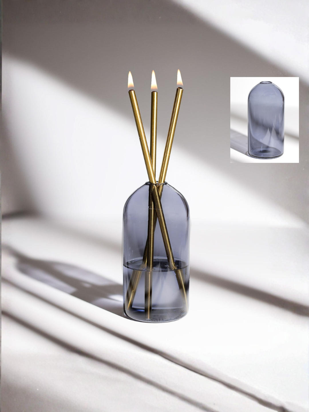 Moonlight Glass Vase for Everlasting Candles