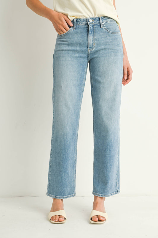 JUST BLACK DENIM - Stretchy Straight Jeans