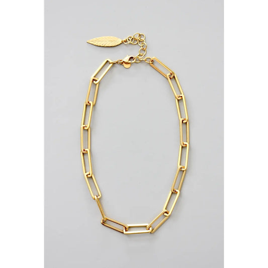 Oversized Paperclip Chain Necklace