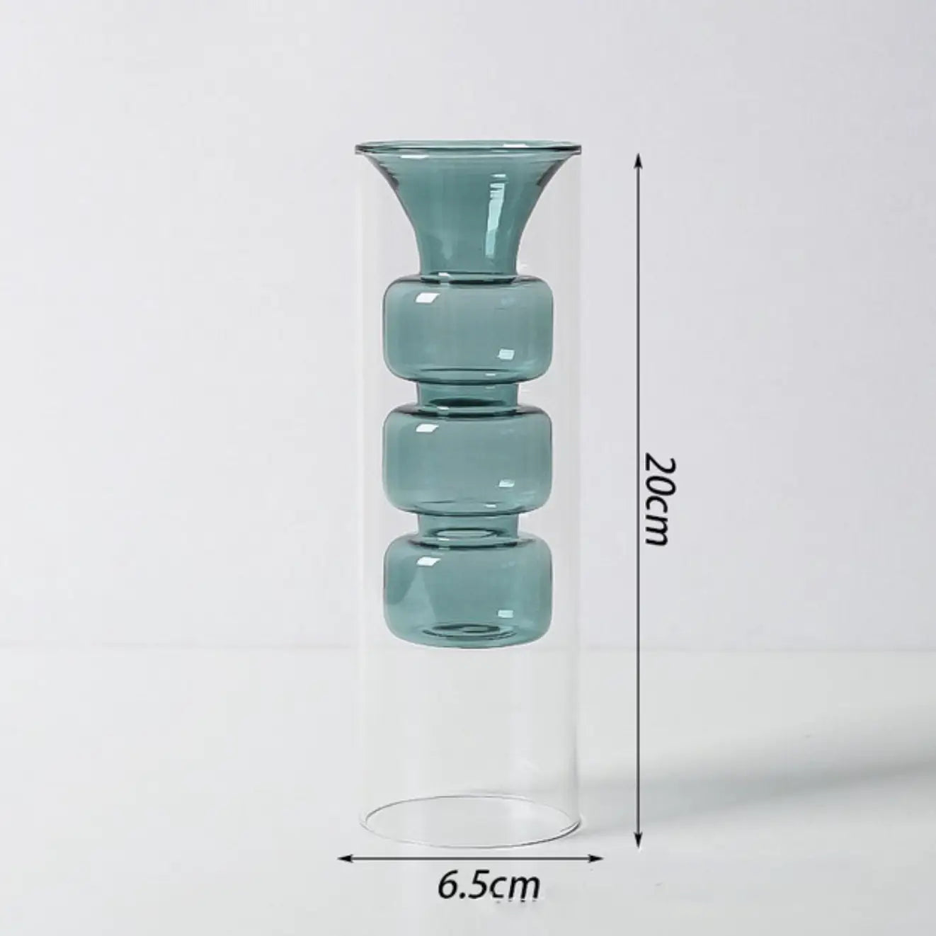 Terrarium Hydroponic Seafoam Glass Vase