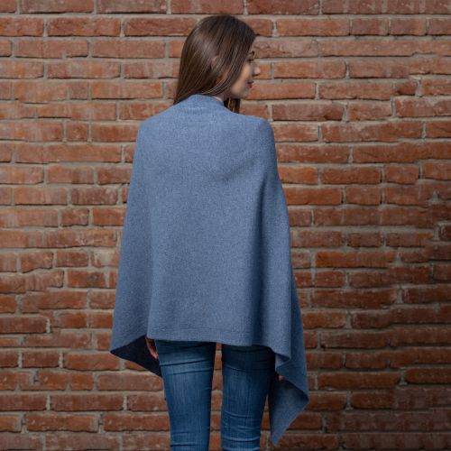 Lambswool Shawl - Lambswool Light Blue