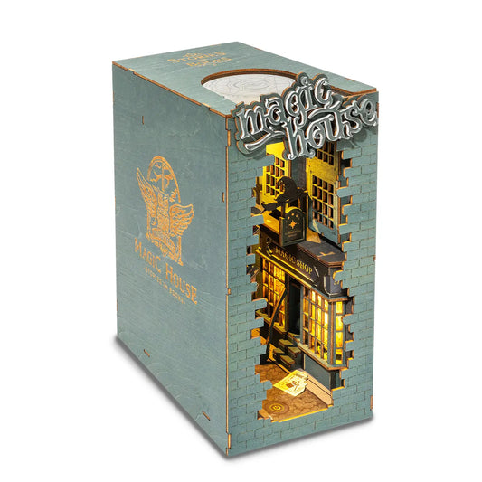 DIY Miniature House Book Nook Kit: Magic House