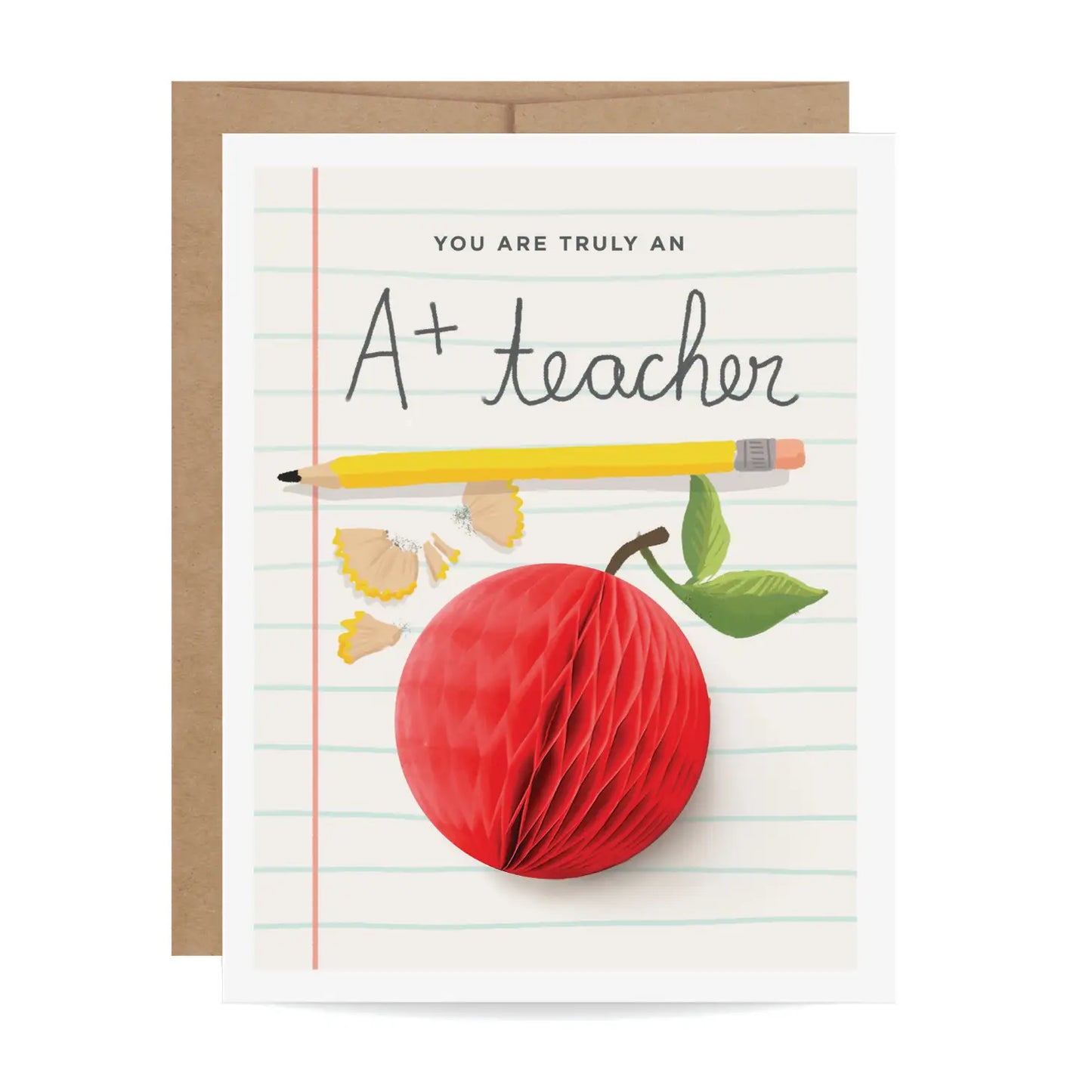 Pop-up A+ Teacher Card