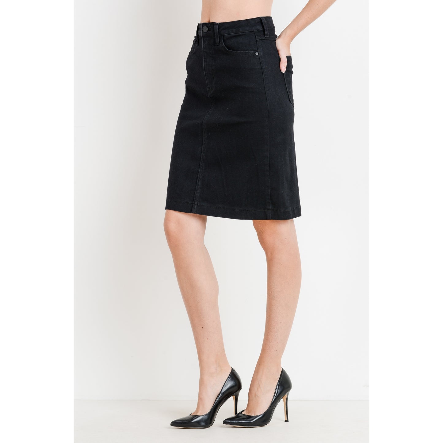 Long Denim Skirt