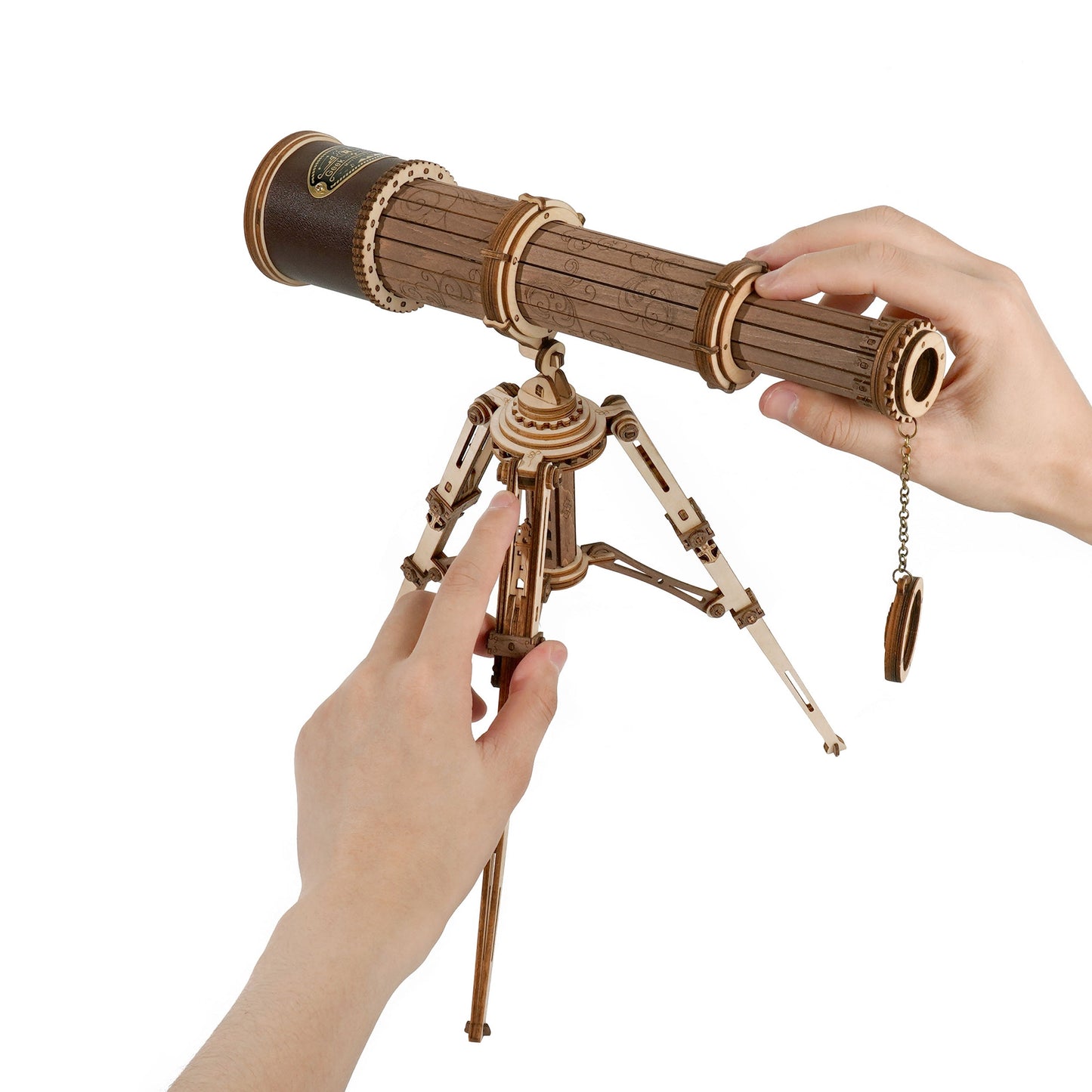 DIY Wooden Puzzle: Monocular Telescope