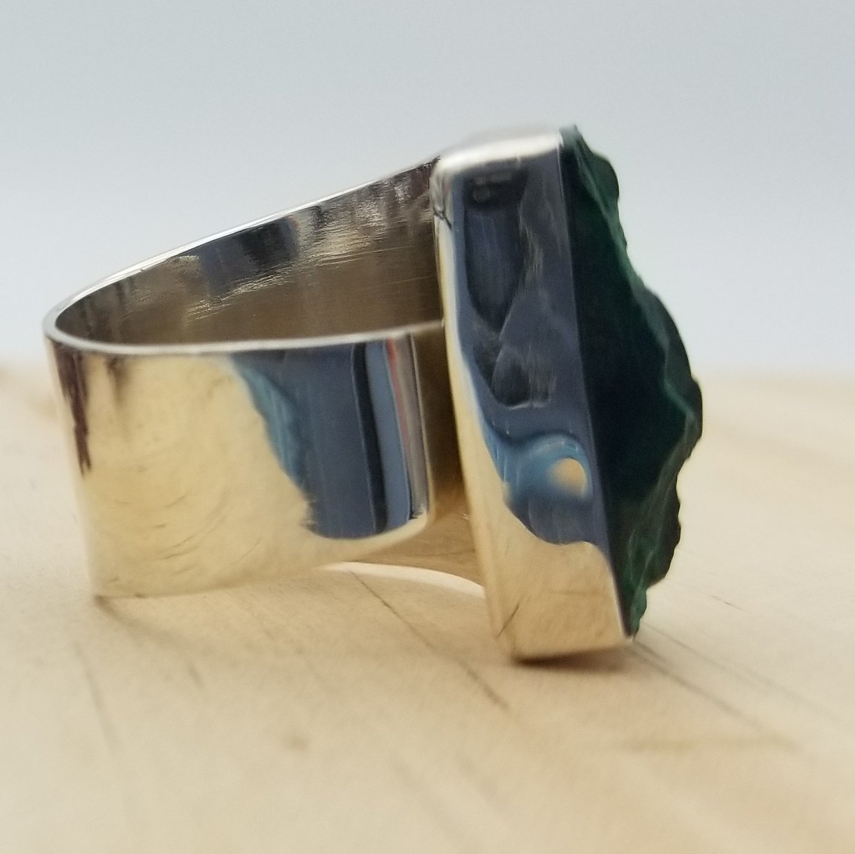 Malachite Cuff Ring