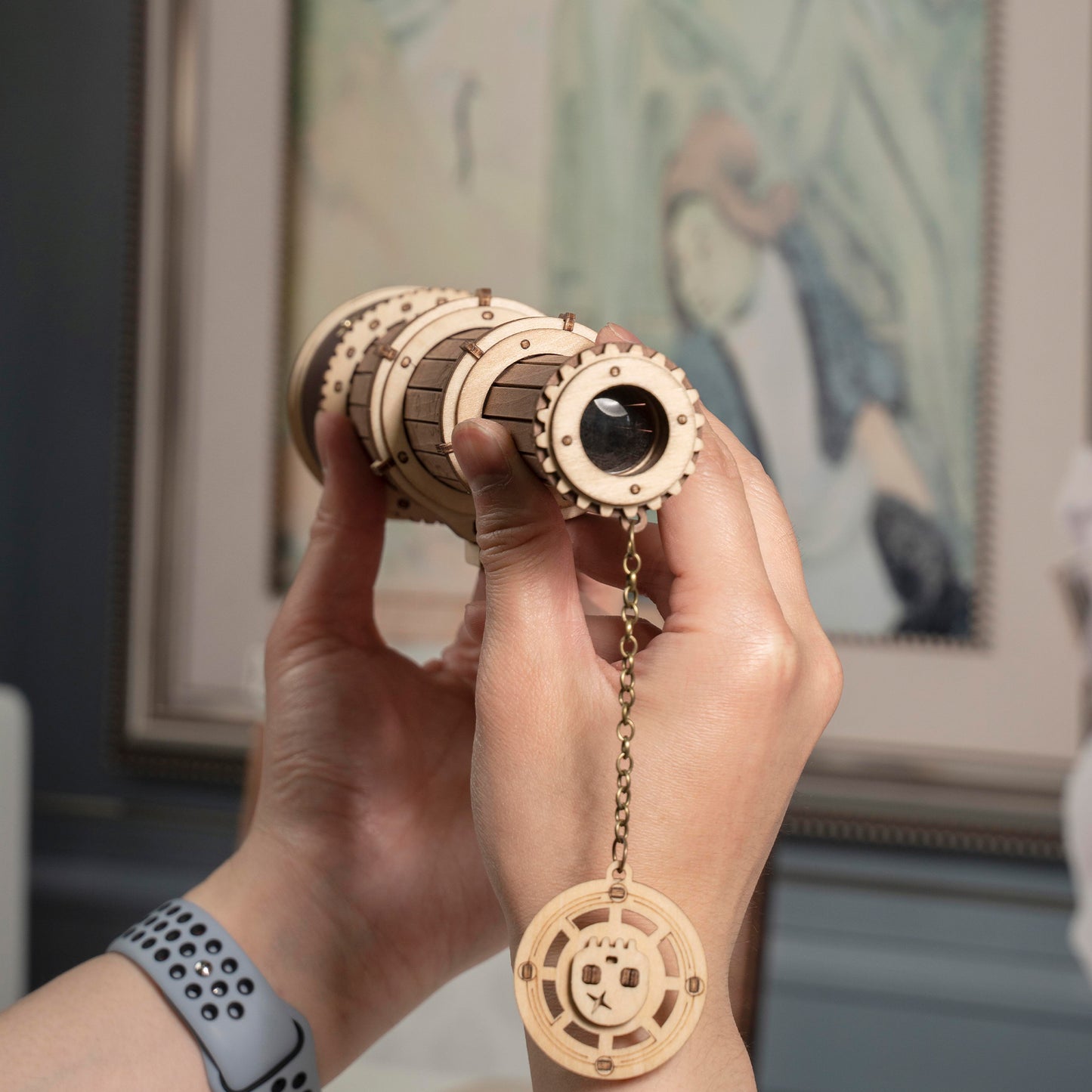 DIY Wooden Puzzle: Monocular Telescope