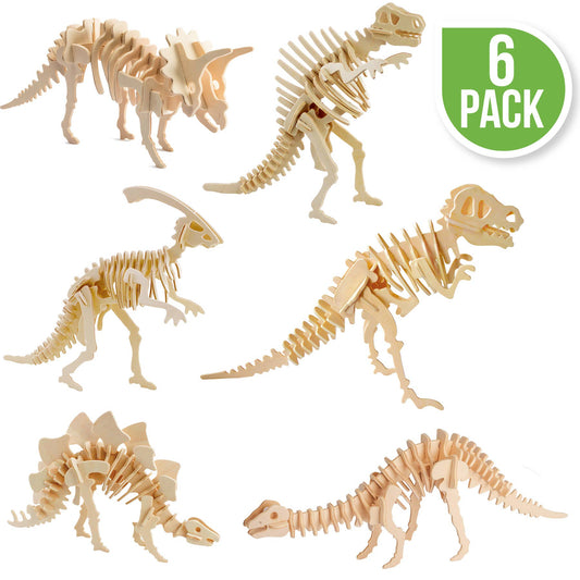 DIY 3D Wooden Puzzle: Dinosaurs!