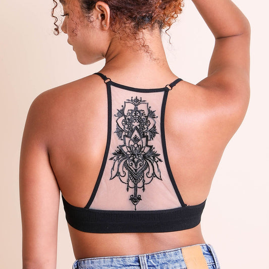 Tattoo Mesh Bralette