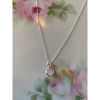 Mini Gemstone Necklace - Silver