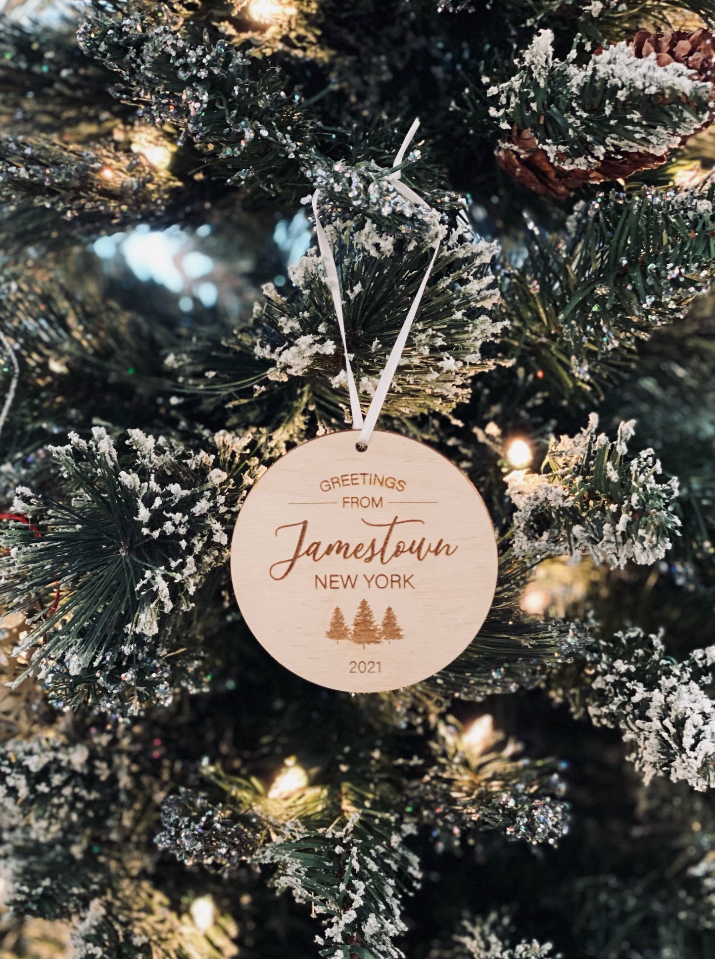 Greetings From Jamestown Ornament