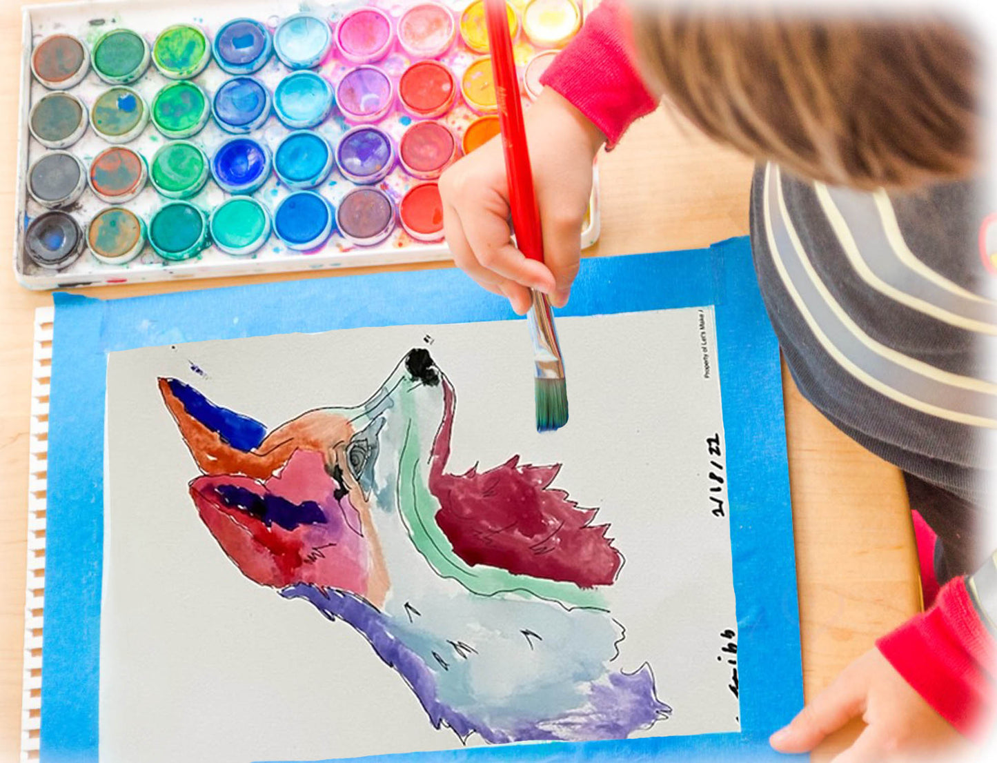 Kid's Beginner Watercolor Class, October 14th