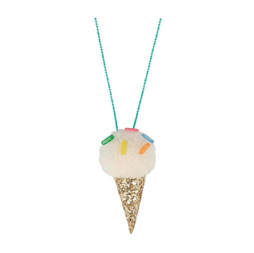 Ice Cream Pompom Necklace