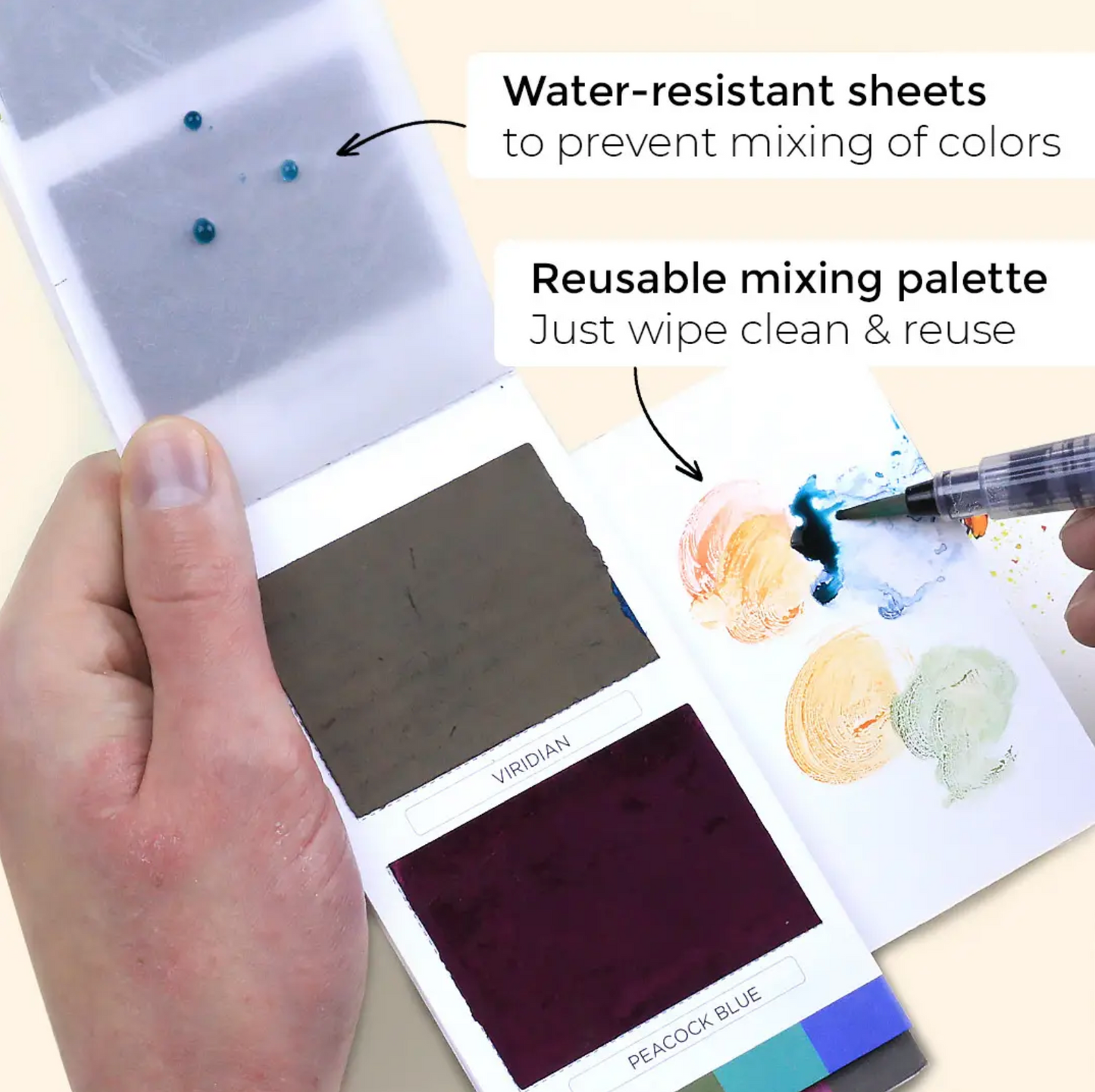 Viviva Colorsheets - Metallics - 10 Watercolors