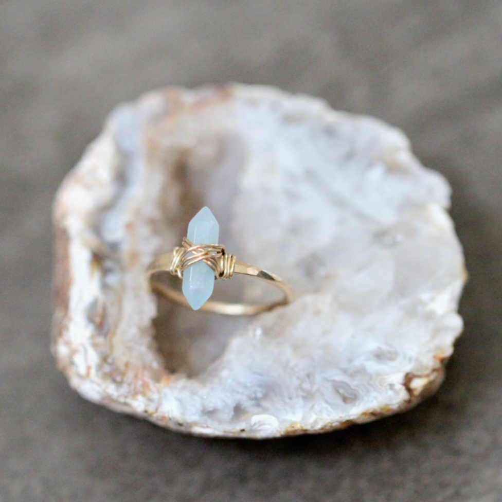Crest Ring - Aquamarine