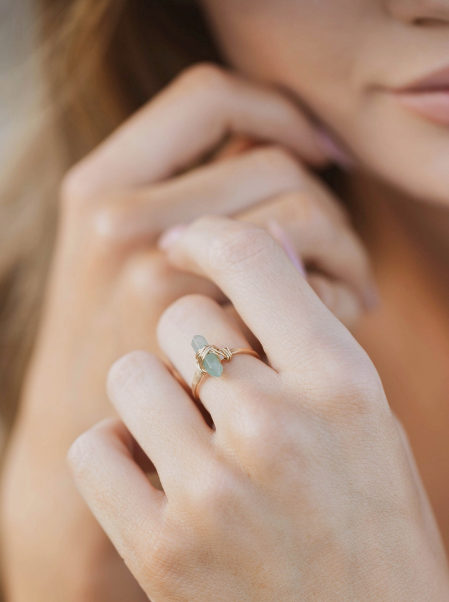 Crest Ring - Aquamarine