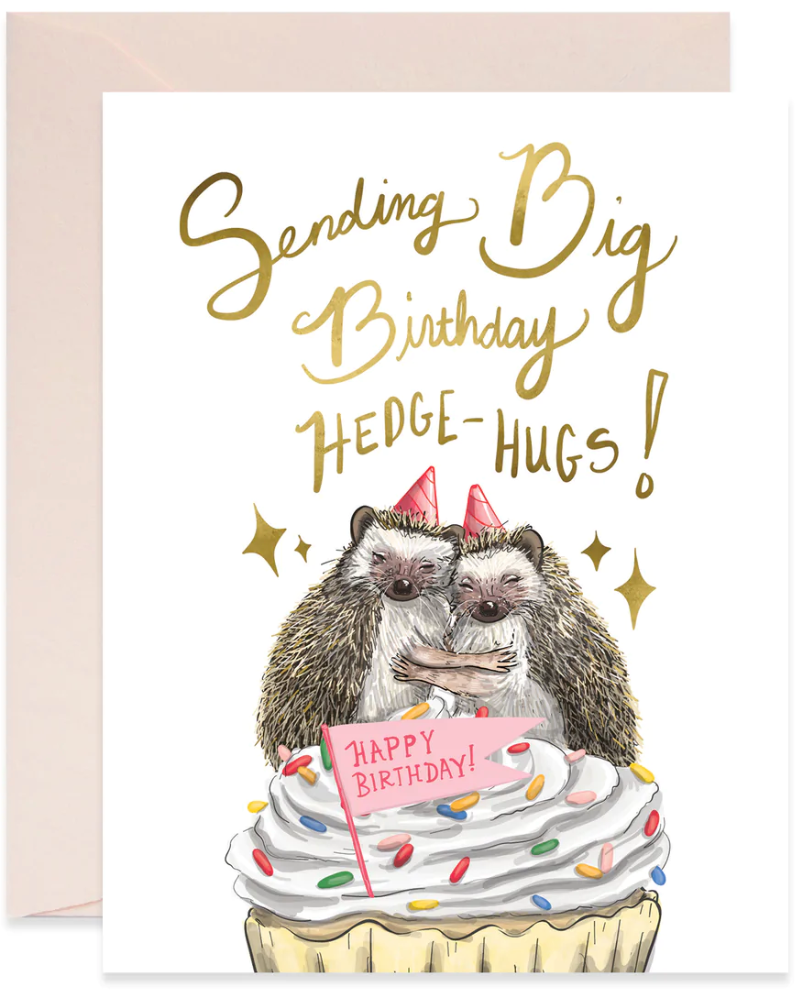Hedge Hugs Birthday - Greeting Card