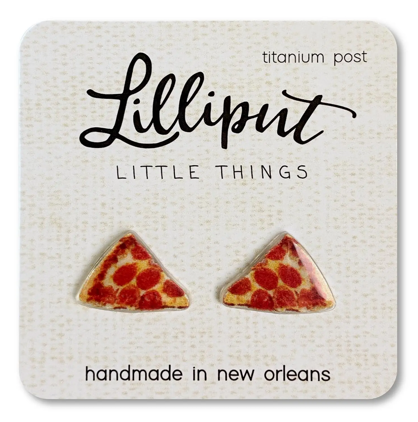 Pizza Earrings