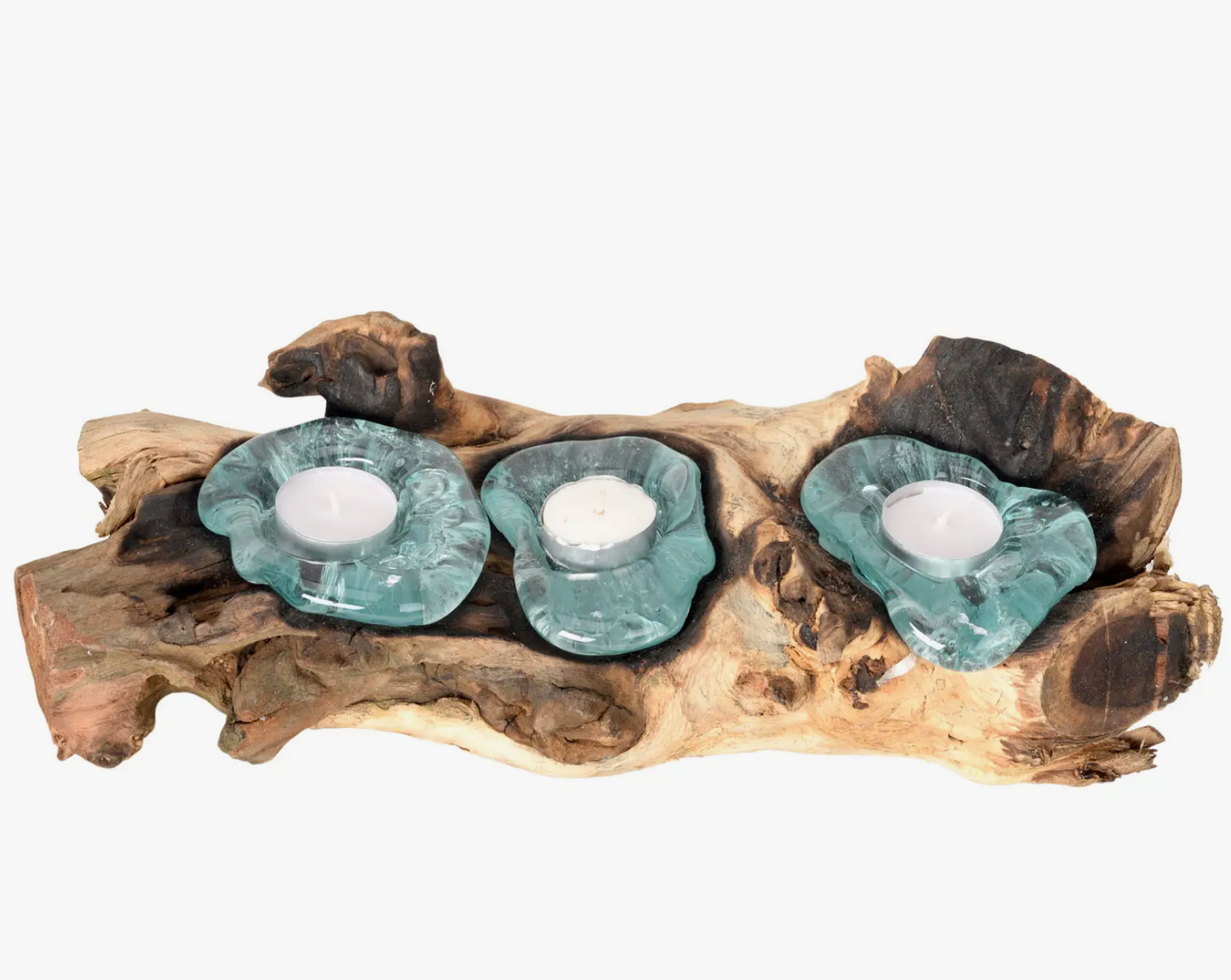 Triple Molten Glass Candle