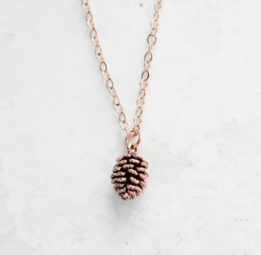 Tiny Pine Cone Necklace
