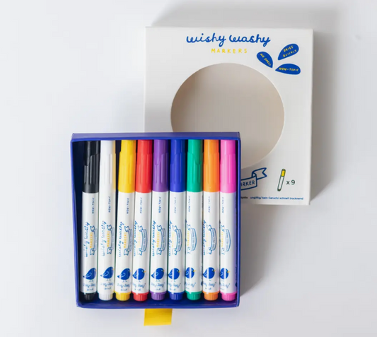 Wishy Washy Markers - Set of 9 Assorted Colors