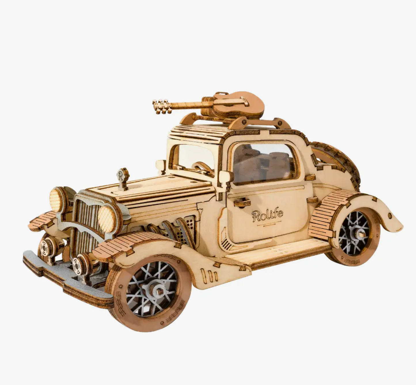 3D Wooden Puzzle: Vintage Car