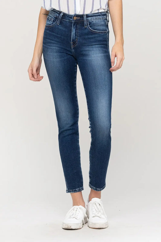 Mid Rise Ankle Skinny