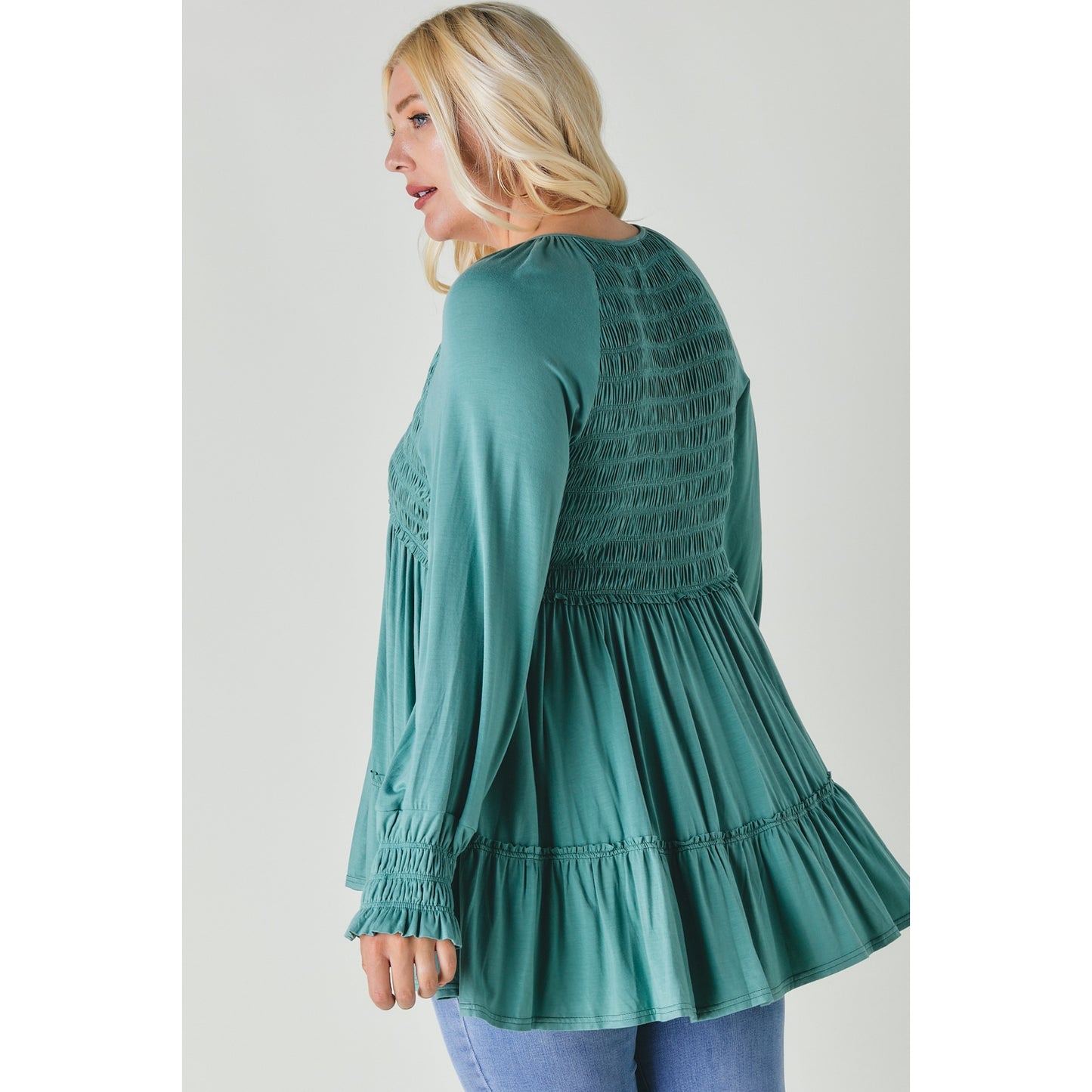 Ruffle Smock Top