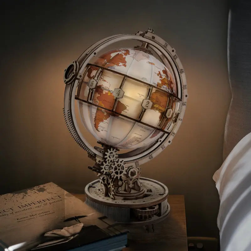 DIY Wooden Puzzle: Luminous Globe