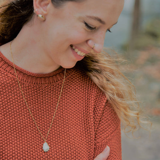 Coin Pearl Matinee Necklace