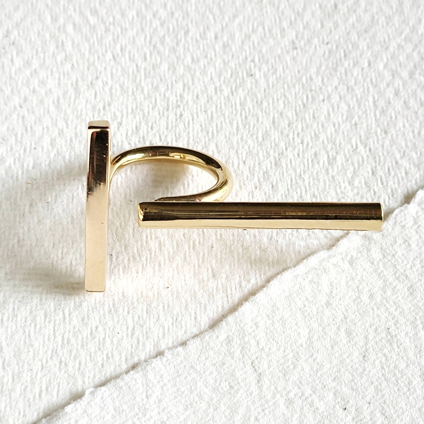Handcrafted Double Bar Ring