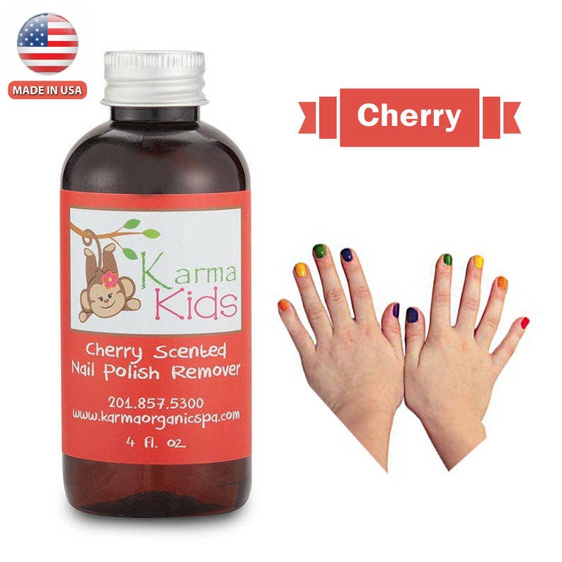 Karma Kids Natural Nail Polish Remover -Cherry