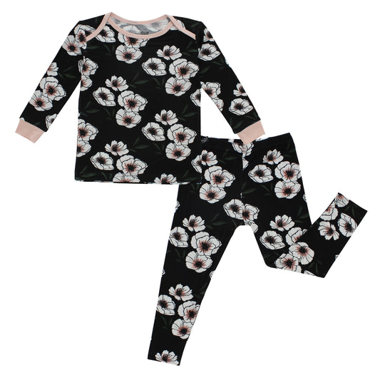 Midnight Magnolia Bamboo Two-Piece Pajamas