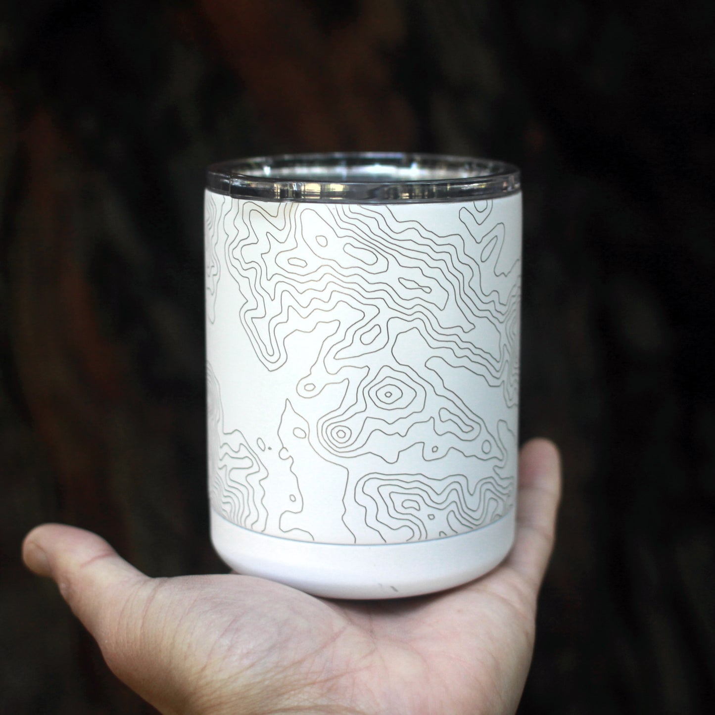 Jamestown NY Map Insulated Cup - Matte White