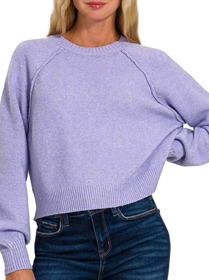 Melange Raglan Sweater
