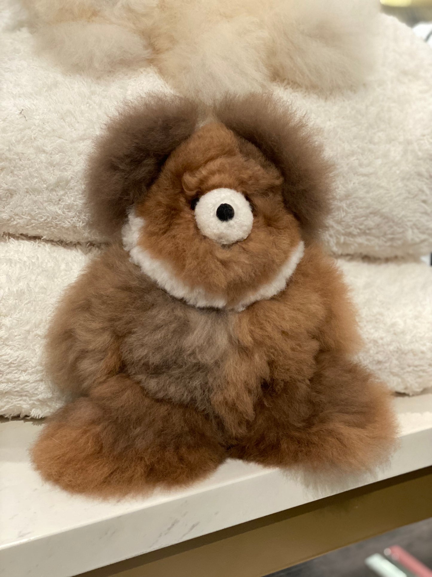 Small Alpaca Stuffed Bear - 10"